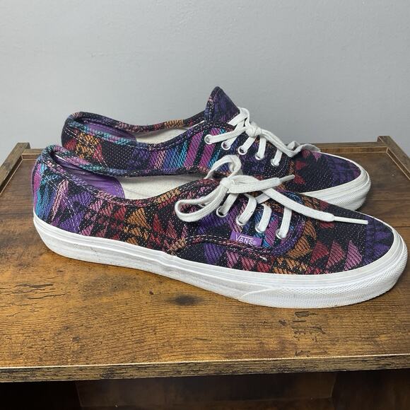 VANS Sneakers TC6D Lace-up Skateboard Shoes Multicolor Tribal - Men 7.5 Women 9 - Picture 1 of 9